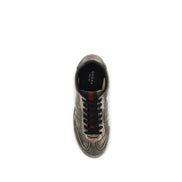 Black Calf Leather Bos Taurus Low Top Sneakers
