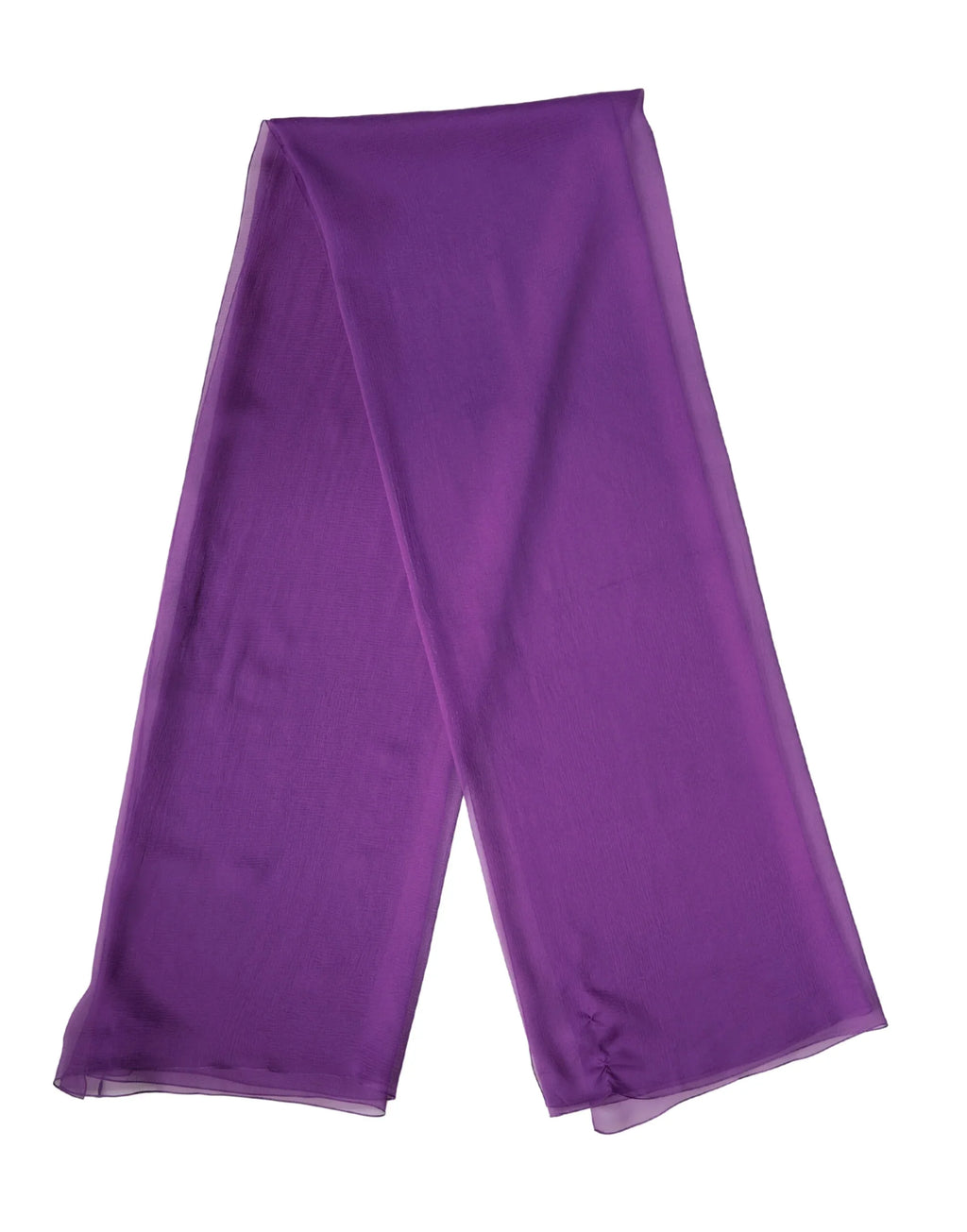 Purple Silk Neck Wrap Shawl Stole 200cm x 134cm Scarf