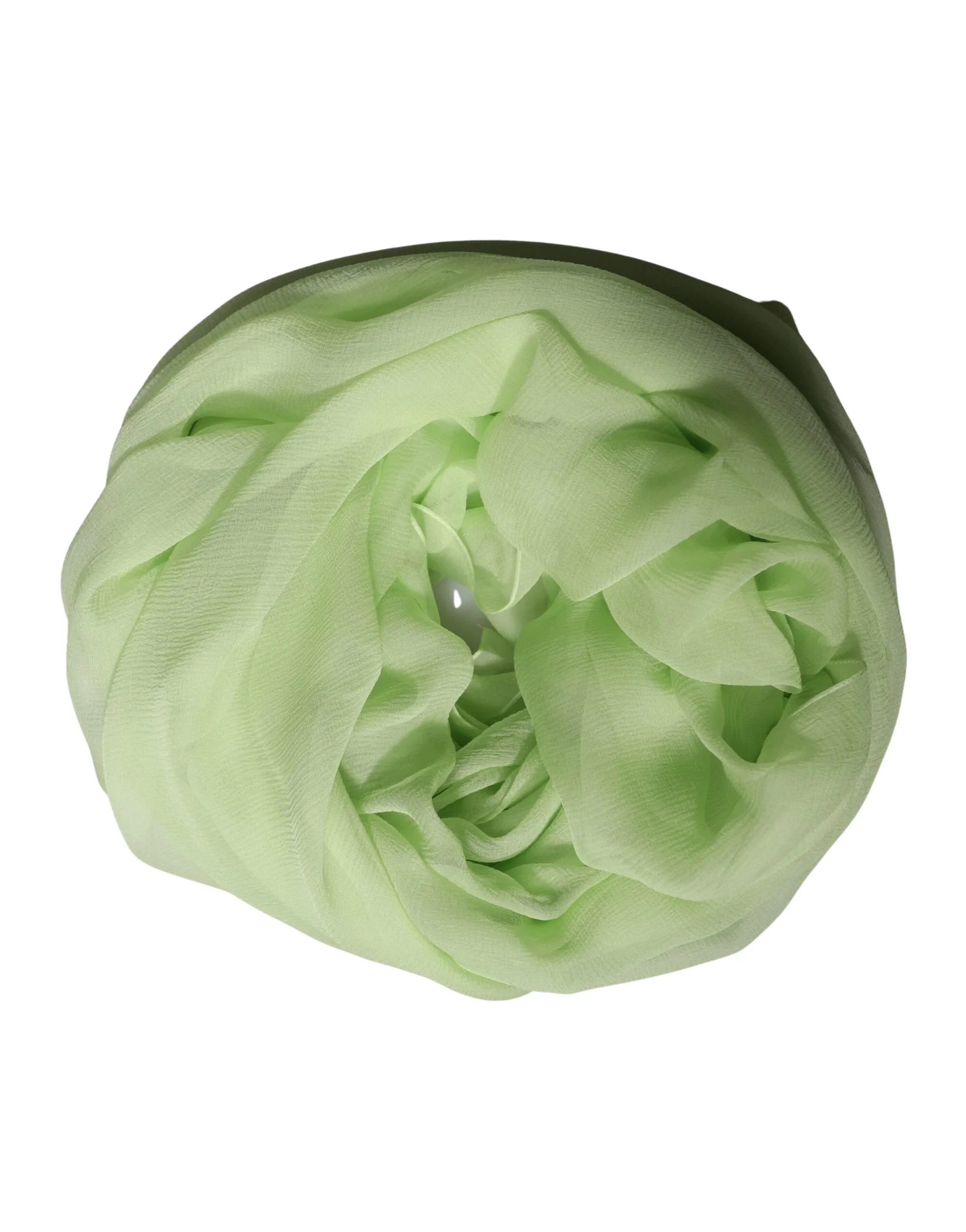 Light Green Silk Neck Wrap Stole 200cm x 134cm Scarf