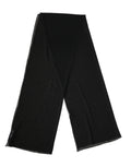 Black Silk Neck Wrap Shawl Stole 200cm x 64cm  Scarf