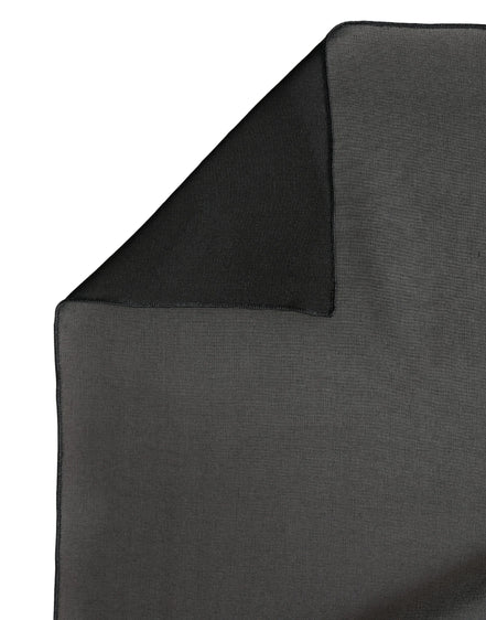 Black Silk Neck Wrap Shawl Stole 200cm x 64cm  Scarf