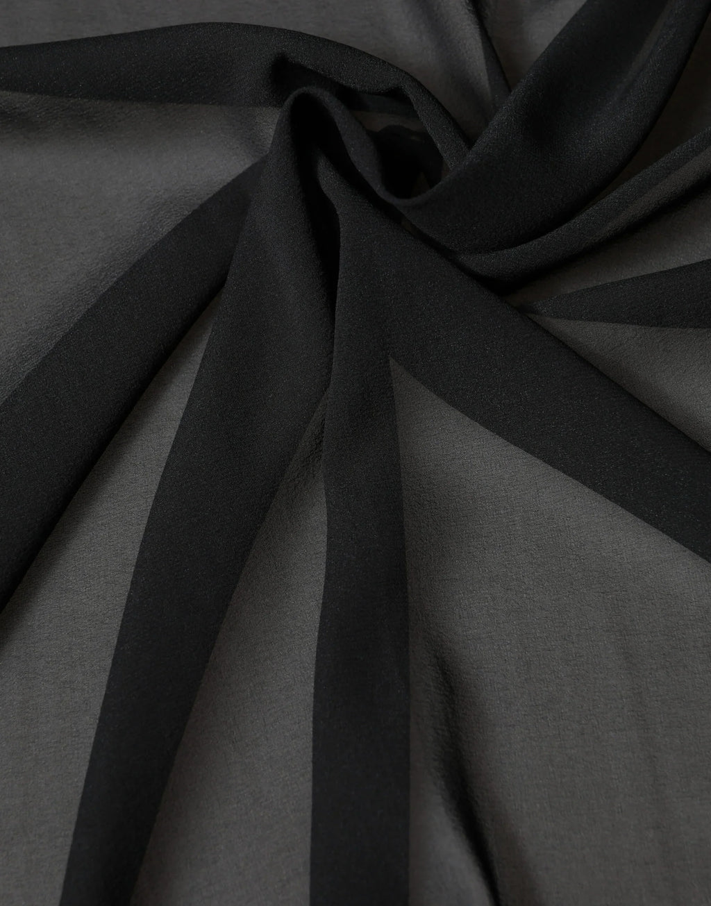 Black Silk Neck Wrap Shawl Stole 200cm x 64cm  Scarf