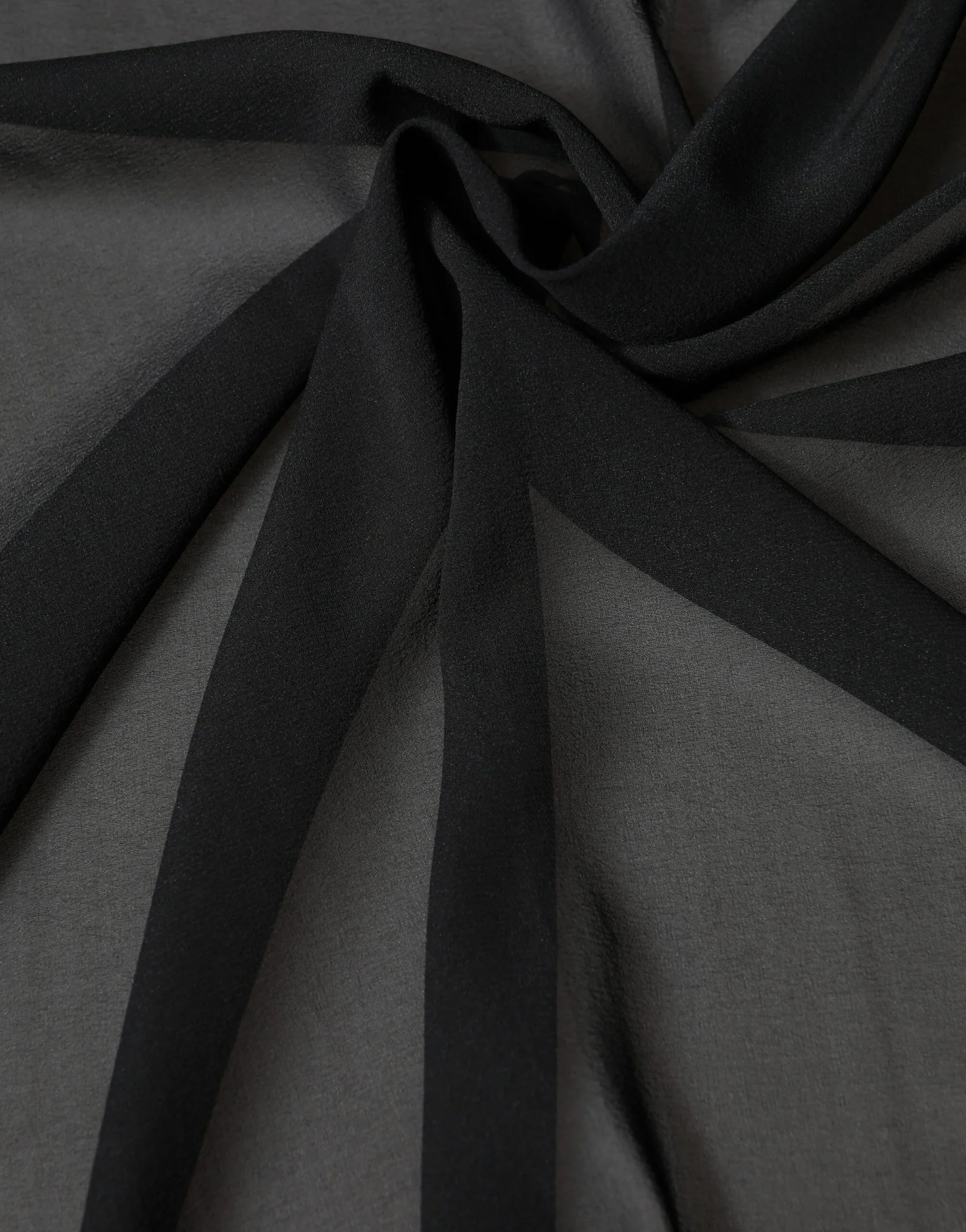 Black Silk Neck Wrap Shawl Stole 200cm x 64cm  Scarf