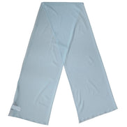 Light Blue Silk Neck Wrap Shawl Stole 200cm x 64cm  Scarf