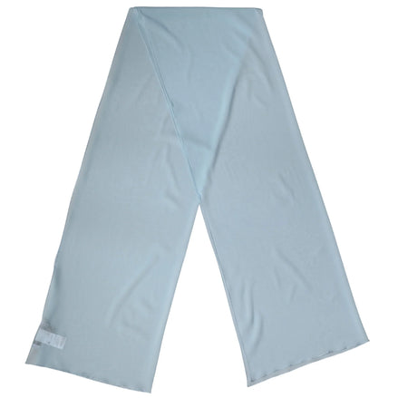 Light Blue Silk Neck Wrap Shawl Stole 200cm x 64cm  Scarf