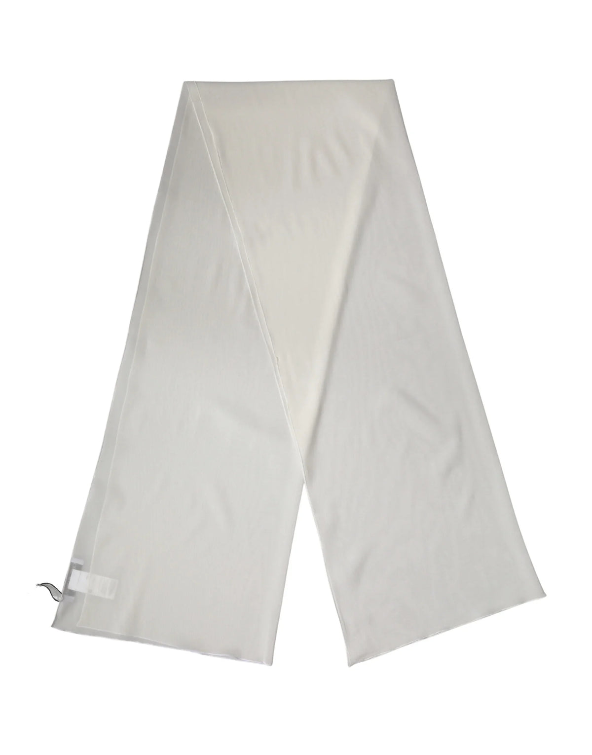 Off White Silk Neck Wrap Shawl Stole 200cm x 64cm Scarf
