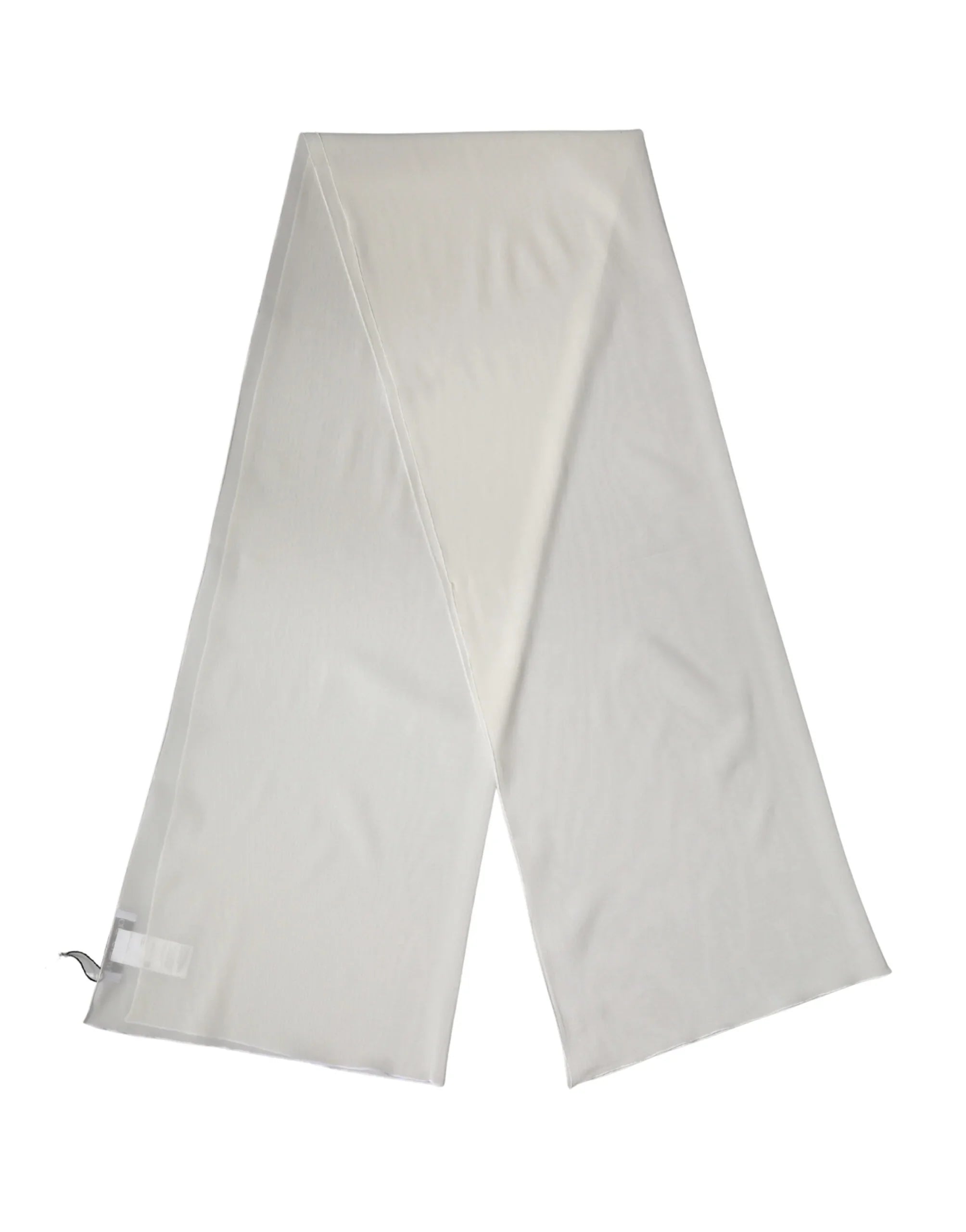 Off White Silk Neck Wrap Shawl Stole 200cm x 64cm Scarf