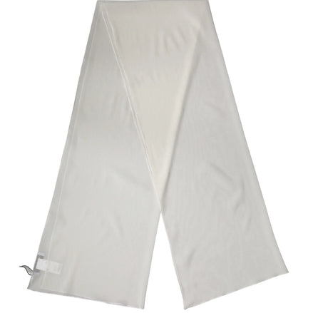 Off White Silk Neck Wrap Shawl Stole 200cm x 64cm Scarf