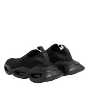 Black Slip On Wave Low Top Sneakers Shoes