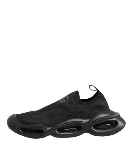 Black Slip On Wave Low Top Sneakers Shoes