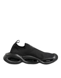 Black Slip On Wave Low Top Sneakers Shoes