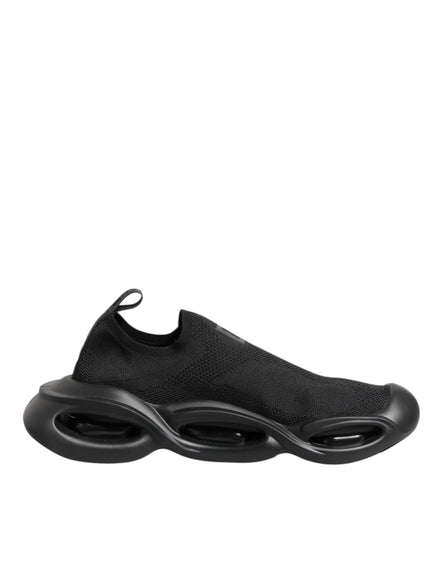 Black Slip On Wave Low Top Sneakers Shoes