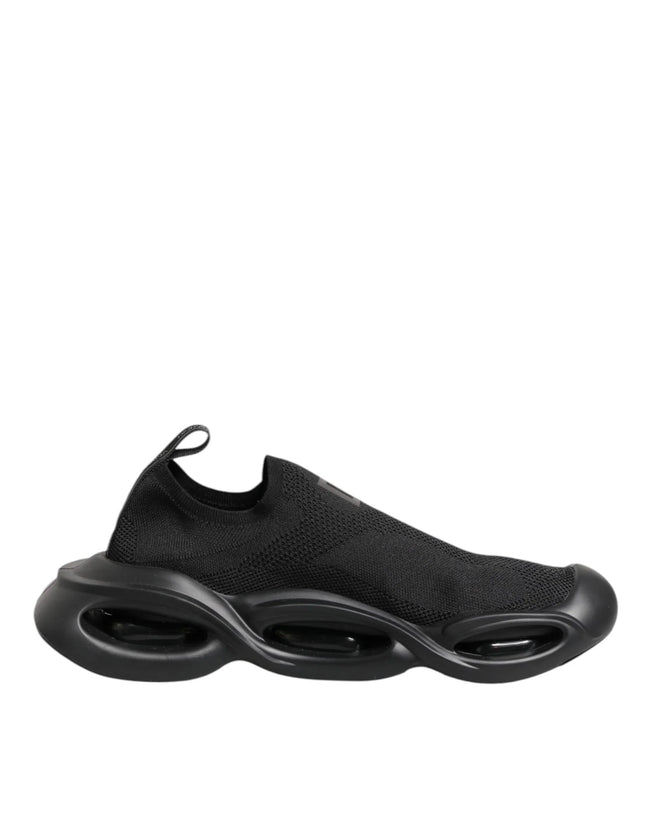 Black Slip On Wave Low Top Sneakers Shoes