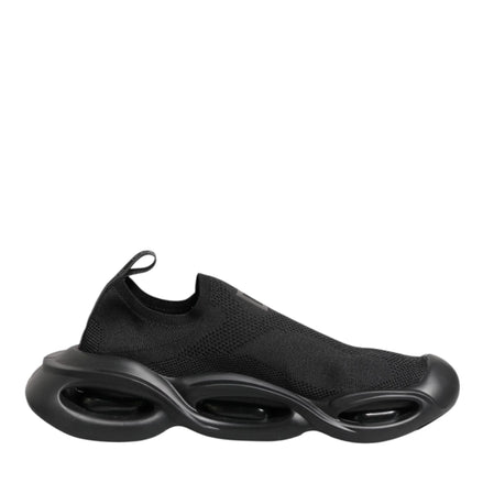 Black Slip On Wave Low Top Sneakers Shoes