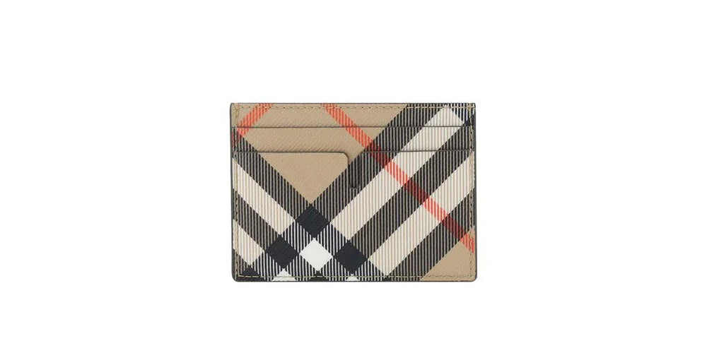 Beige Polyester Cardholder