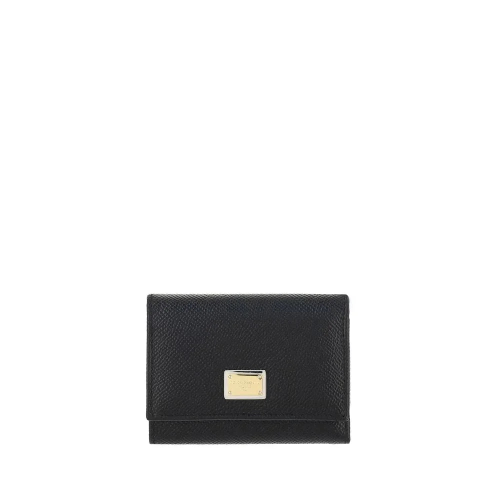Black Calf Leather Bos Taurus Wallet by DOLCE&GABBANA