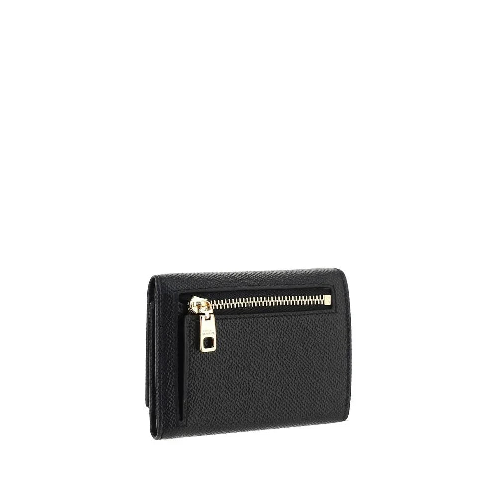 Black Calf Leather Bos Taurus Wallet by DOLCE&GABBANA