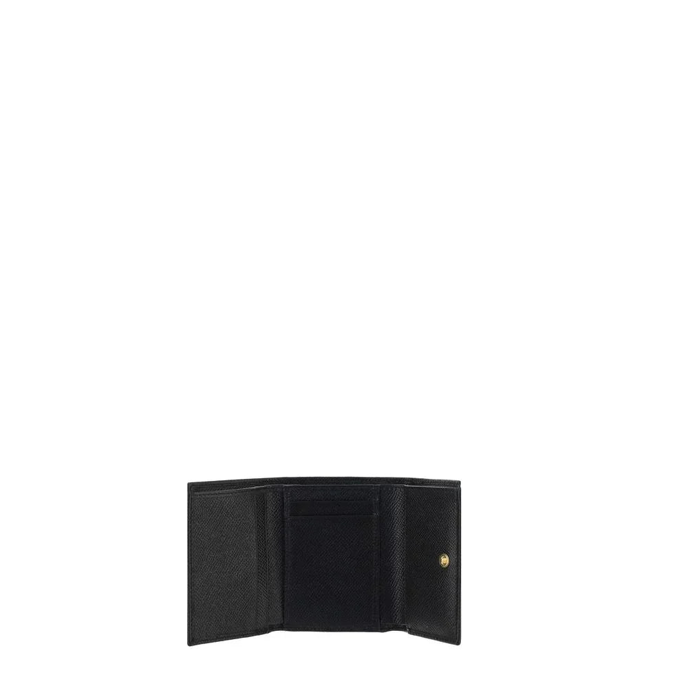Black Calf Leather Bos Taurus Wallet by DOLCE&GABBANA