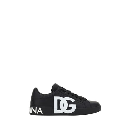 Black Calf Leather Bos Taurus Sneakers