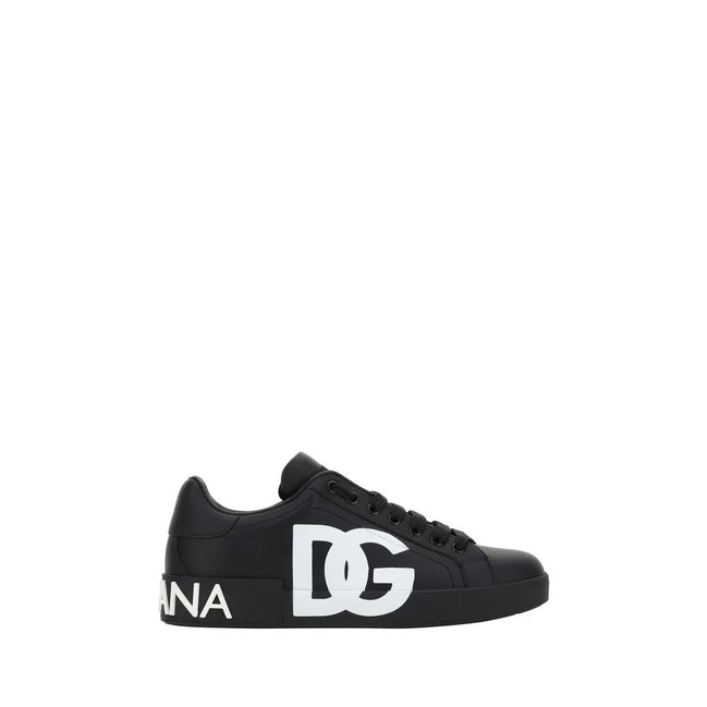 Black Calf Leather Bos Taurus Sneakers