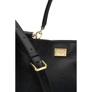 Black Calf Leather Bos Taurus Shoulder Bag