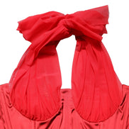 Red Halter Corset Sleeveless Sheath  Dress by DOLCE&GABBANA