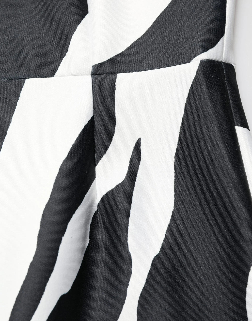 Black White Polyester Zebra Pattern Jumpsuit by DOLCE&GABBANA