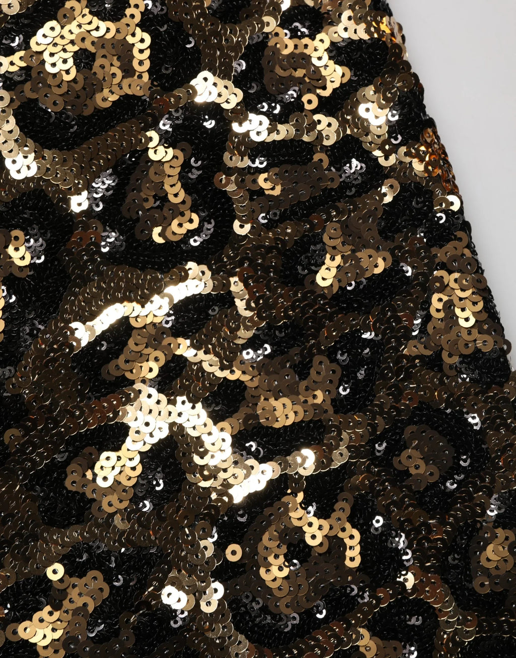 Gold Leopard Sequined Straight Trouser Pants by DOLCE&GABBANA