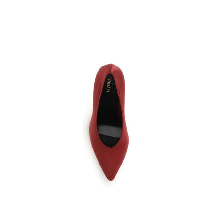 Red Viscose High Heel Pumps