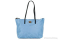 Versace Portuna Medusa Medium Cornflower Blue Nylon Leather Tote Bag Purse by Versace