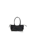 Black Calf Leather Bos Taurus Shoulder Bag, a stylish black leather shoulder bag by Balenciaga.
