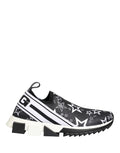 Black Stars Logo SORRENTO Sneakers Shoes by DOLCE&GABBANA
