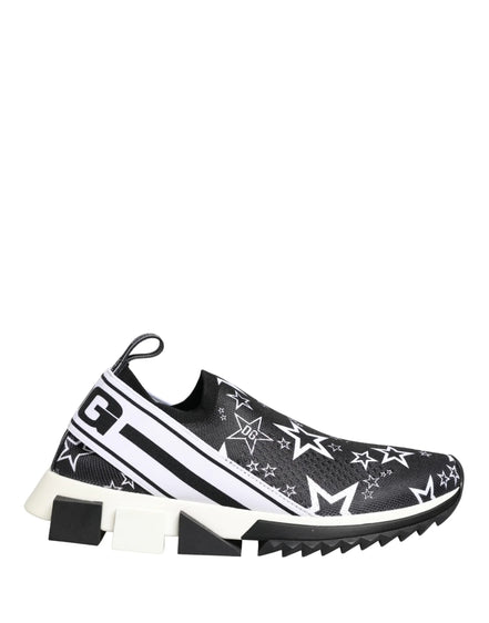 Black Stars Logo SORRENTO Sneakers Shoes by DOLCE&GABBANA