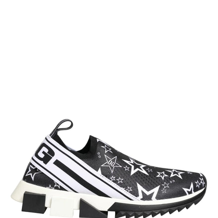 Black Stars Logo SORRENTO Sneakers Shoes by DOLCE&GABBANA