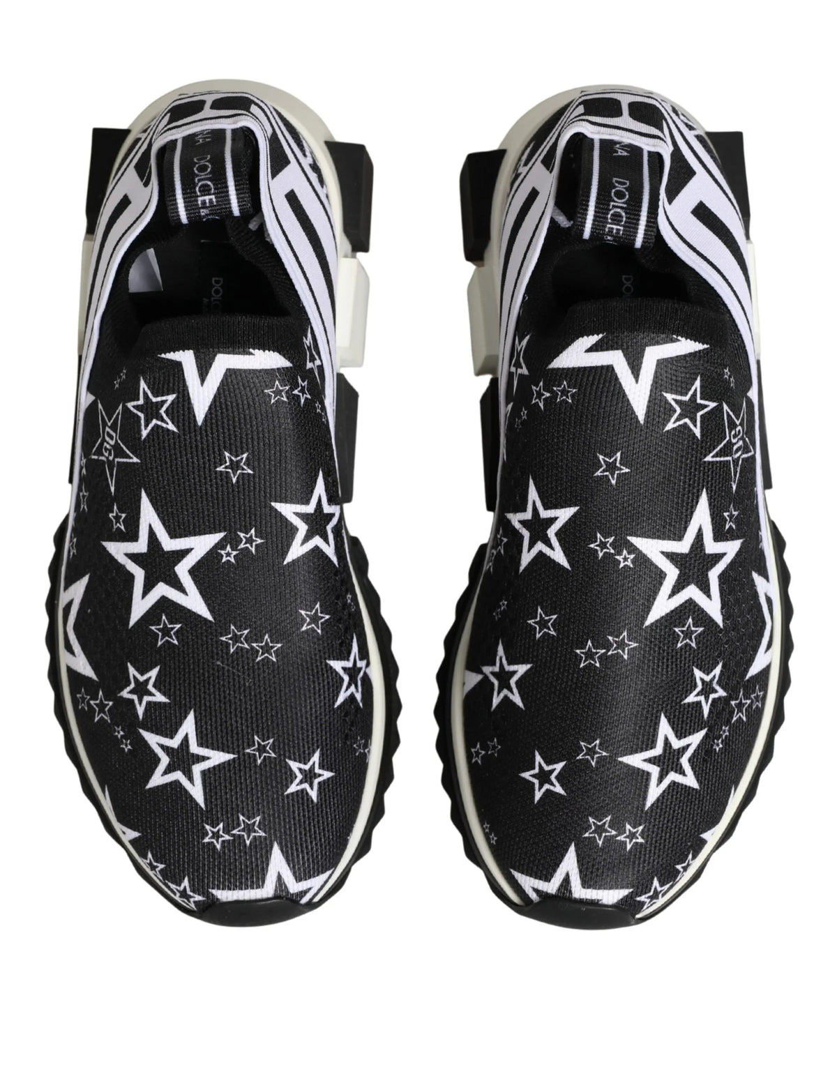 Black Stars Logo SORRENTO Sneakers Shoes by DOLCE&GABBANA