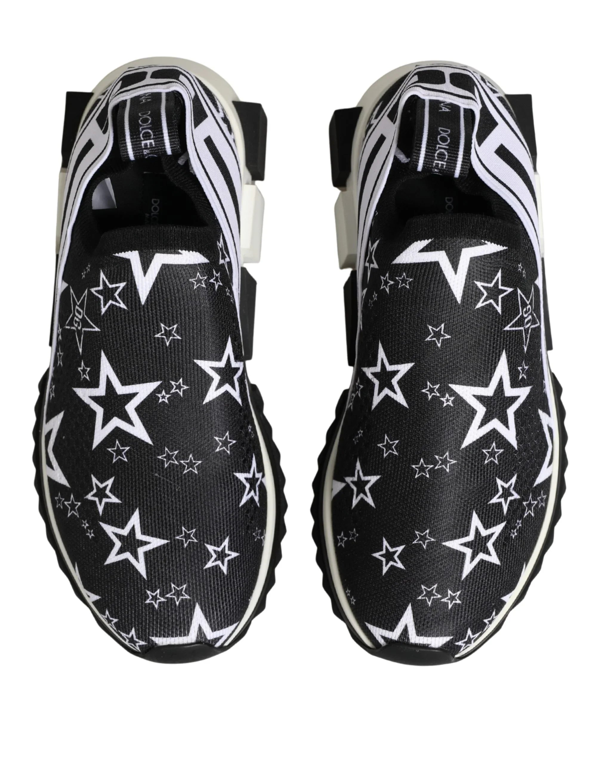 Black Stars Logo SORRENTO Sneakers Shoes by DOLCE&GABBANA