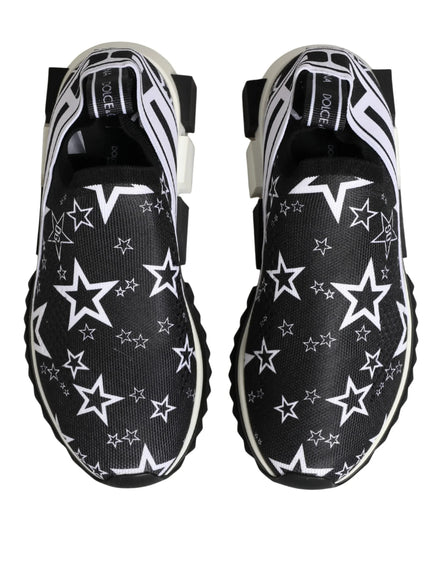 Black Stars Logo SORRENTO Sneakers Shoes by DOLCE&GABBANA