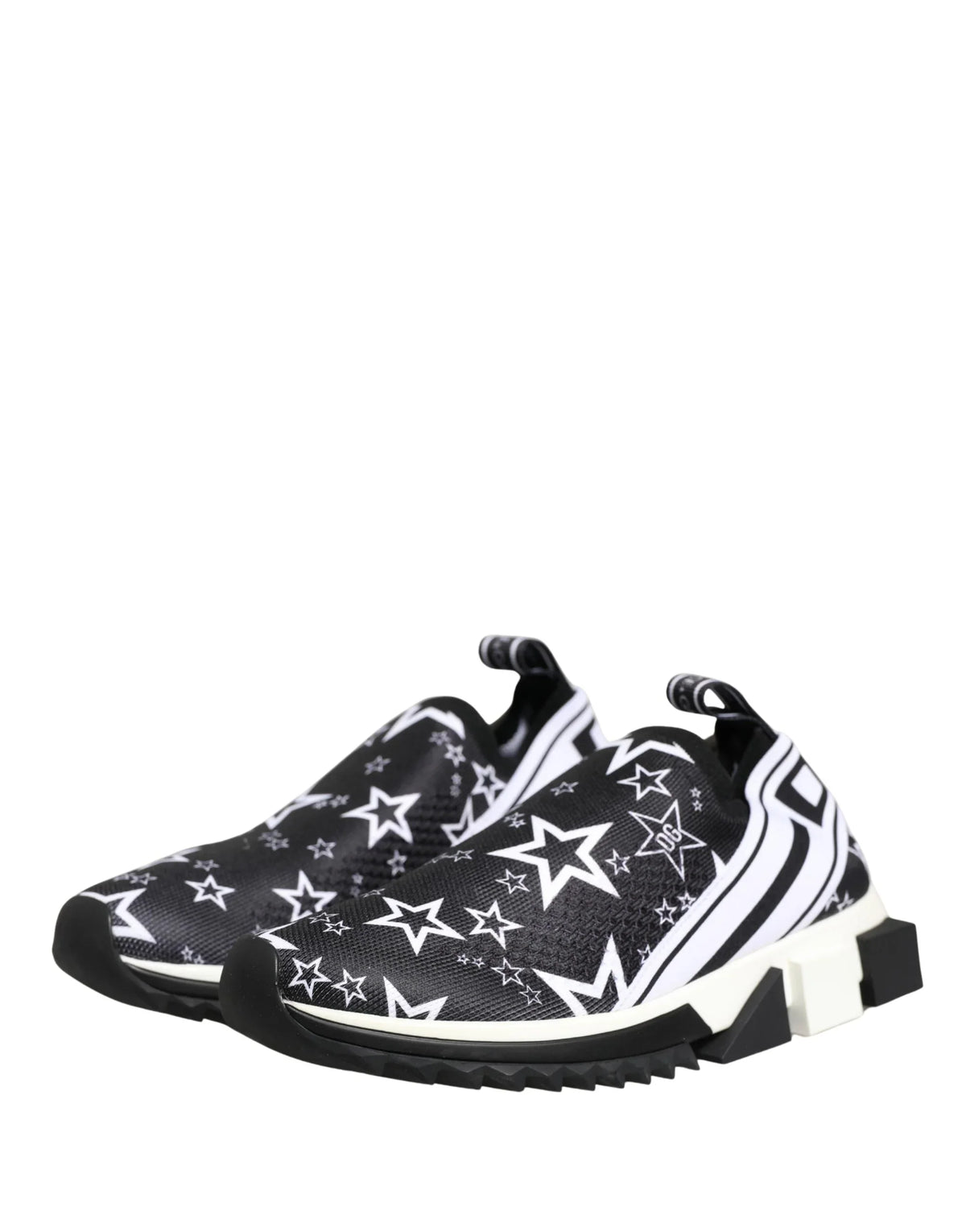 Black Stars Logo SORRENTO Sneakers Shoes by DOLCE&GABBANA