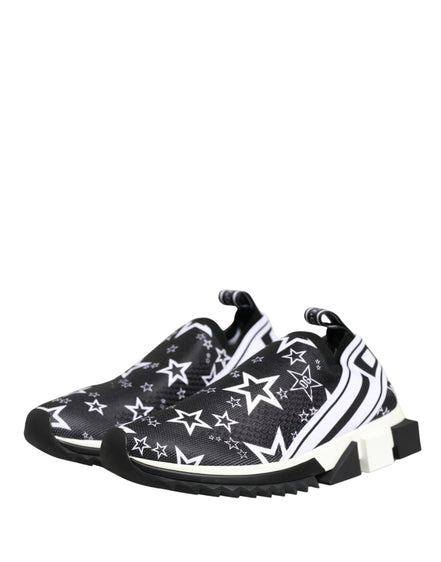 Black Stars Logo SORRENTO Sneakers Shoes by DOLCE&GABBANA