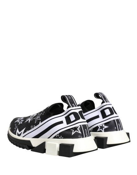 Black Stars Logo SORRENTO Sneakers Shoes by DOLCE&GABBANA