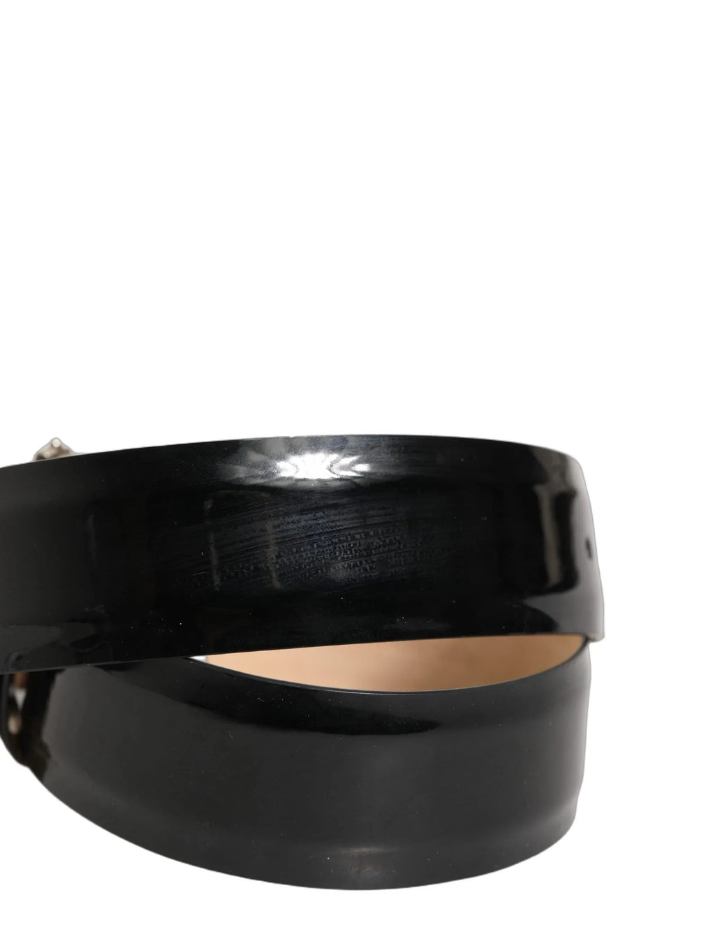 Black Leather Buckle Belt by DOLCE&GABBANA
