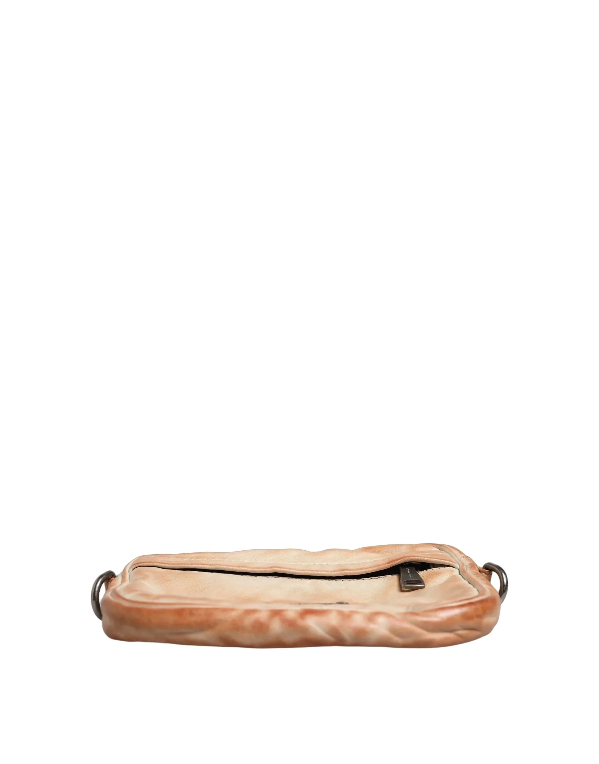 Beige Vintage Leather Logo Plaque Shoulder Borse Men Bag by DOLCE&GABBANA