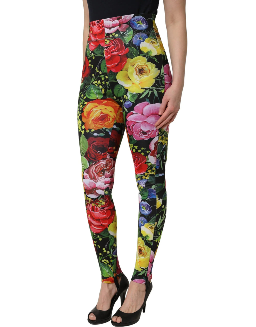 Floral Stretch Leggings by DOLCE & GABBANA