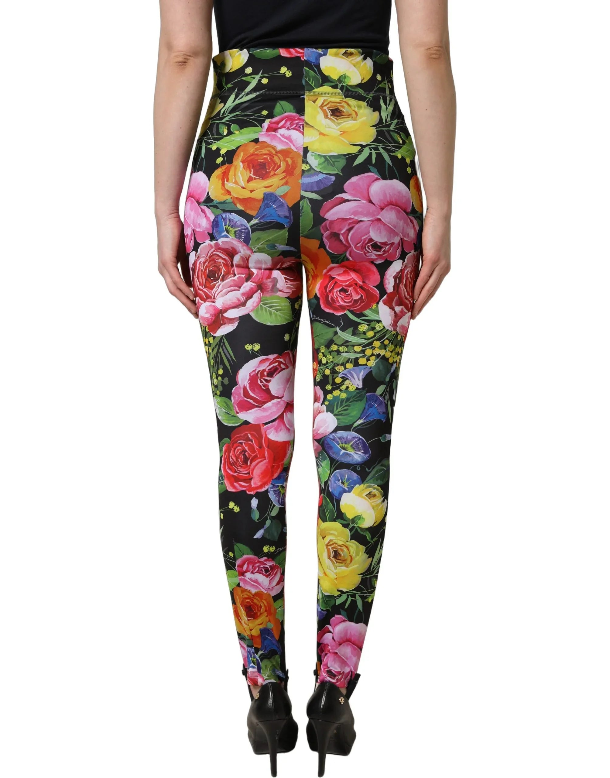 Floral Stretch Leggings by DOLCE & GABBANA