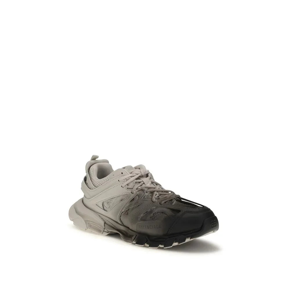 Gray polyamide athletic sneakers with a unique design and pronounced sole by Balenciaga.