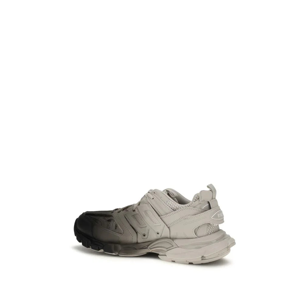 Gray Polyamide Athletic Sneakers showcasing a unique design with a mix of materials and dynamic sole.
