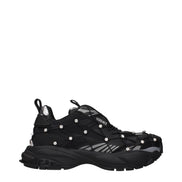 Black Fabric Sneakers