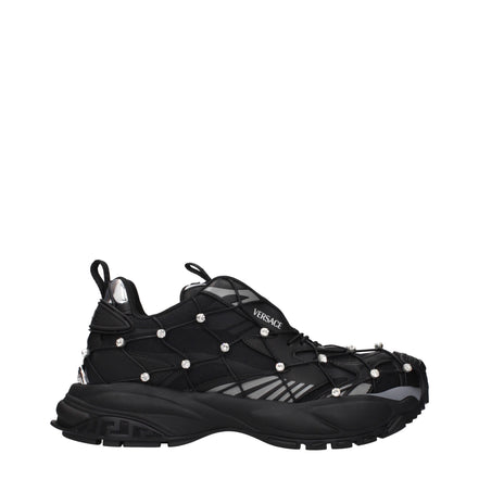 Black Fabric Sneakers