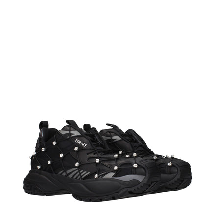Black Fabric Sneakers