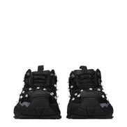 Black Fabric Sneakers